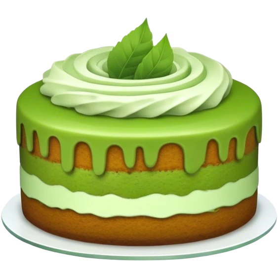 Matcha cake emoji