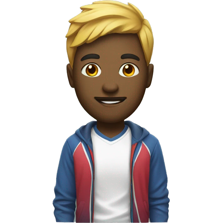 A tenis player with head of customer support tshirt emoji