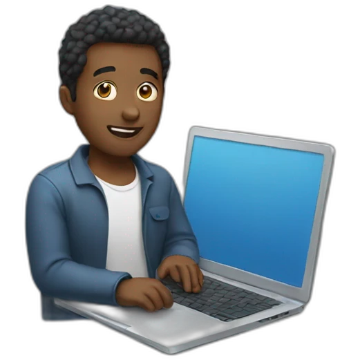 guy with laptop emoji