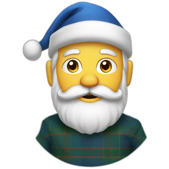 scottish santa emoji