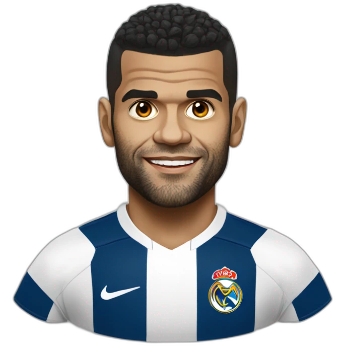 dani alves portrait realistic football player emoji