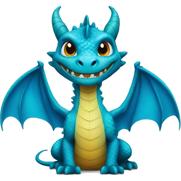 Dragon azul emoji