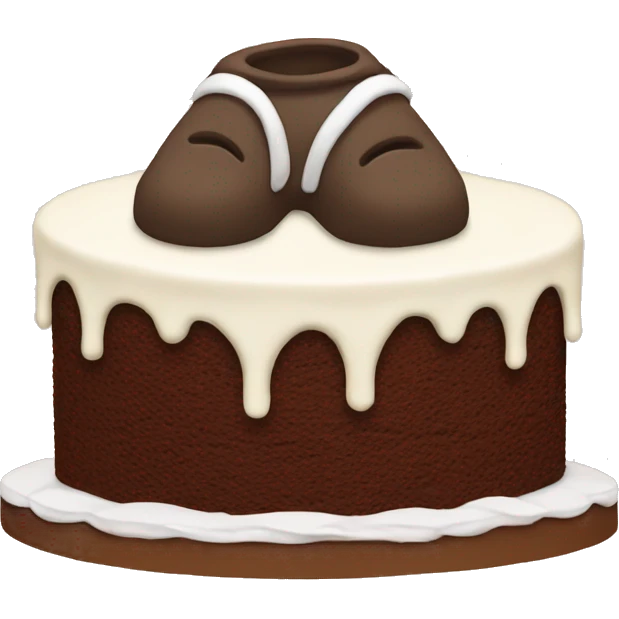 Cake with legs emoji