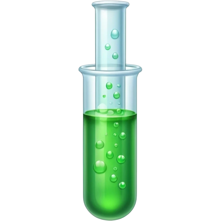 test tube with green liquid emoji