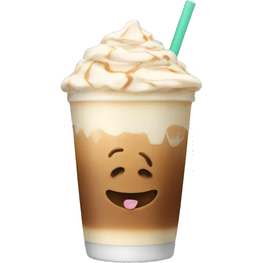 Ice latte emoji