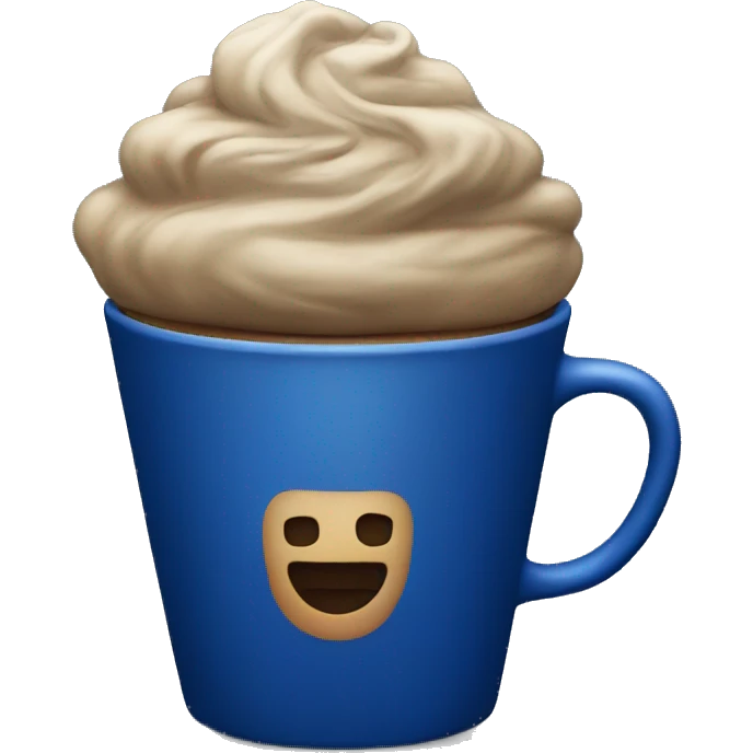 dark blue coffee cup emoji