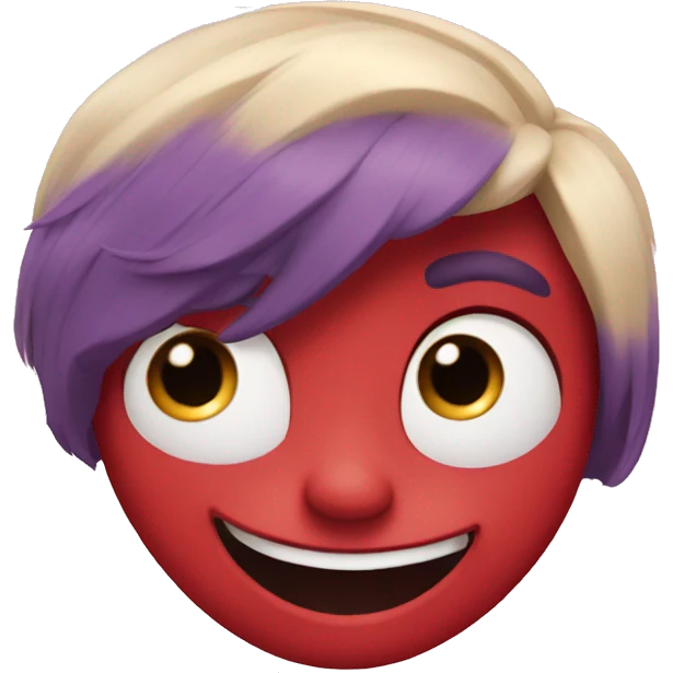 Inside out character that shows love emoji
