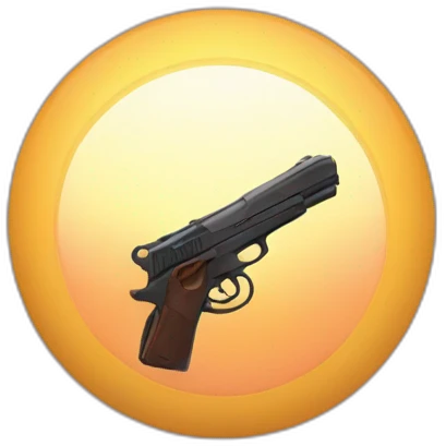 gun sunrise emoji