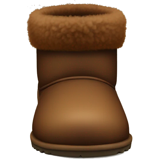 Brown fluffy uggs emoji