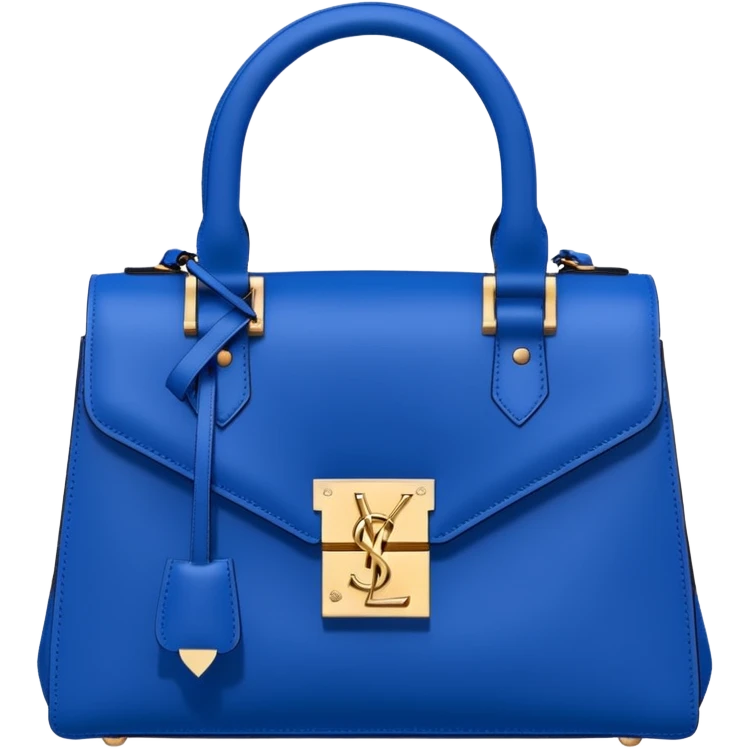 Rose ysl design blue hand bag emoji