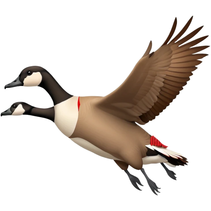 The Canada Goose Is Flying Thanksgiving Day emoji