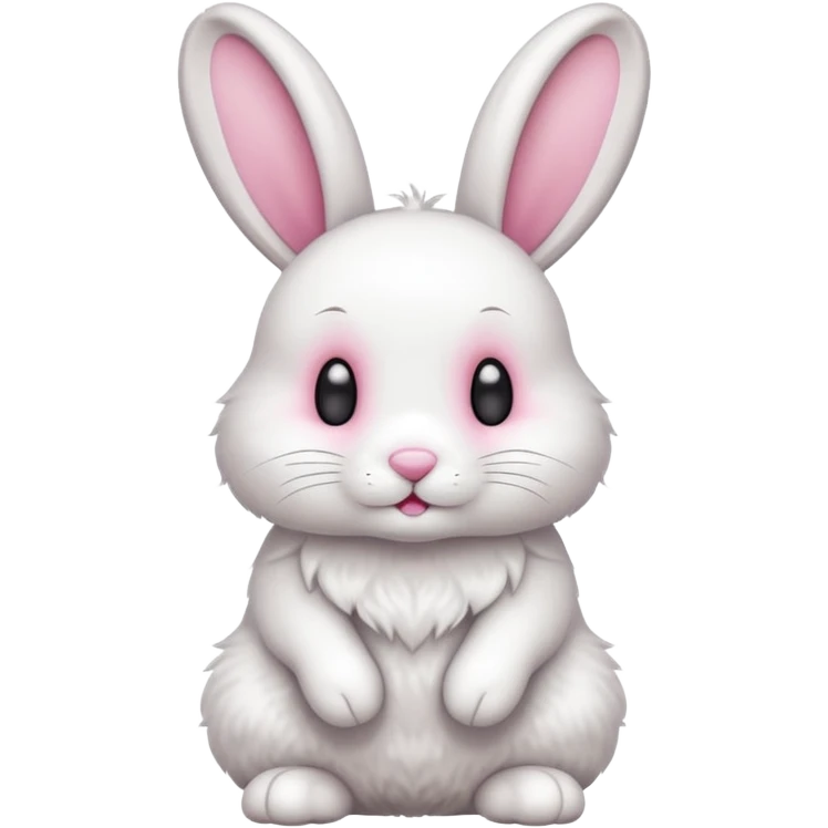 Cute rabbit full body with legs and all emoji