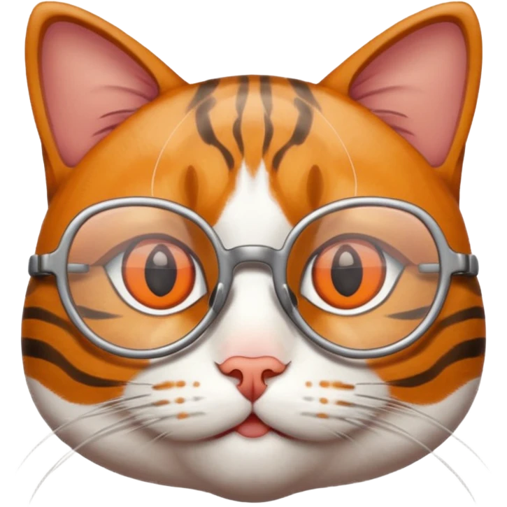 Gato con lentes  emoji