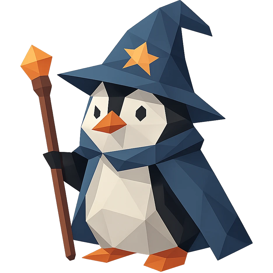 penguin wizard emoji