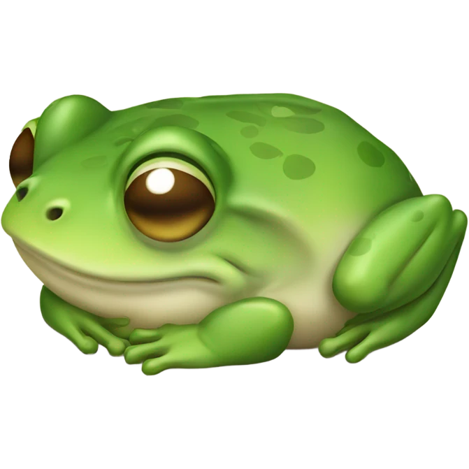 Sleeping frog emoji