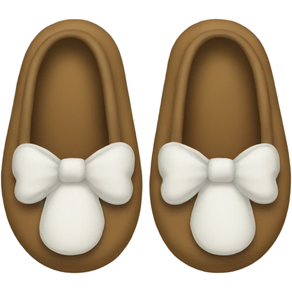 slippers design shaped like letter h emoji