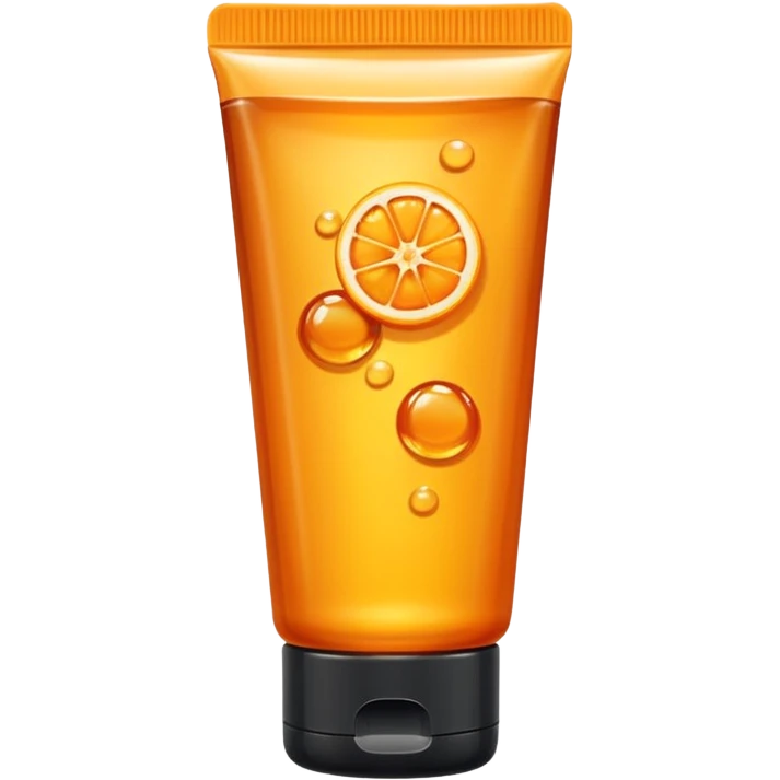 a skincare tube with orange honey inside emoji