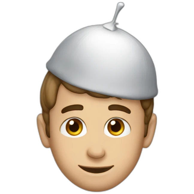 Macron avec une kippa juif emoji