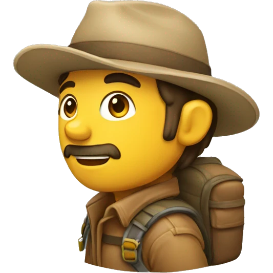 explorador caminando  emoji