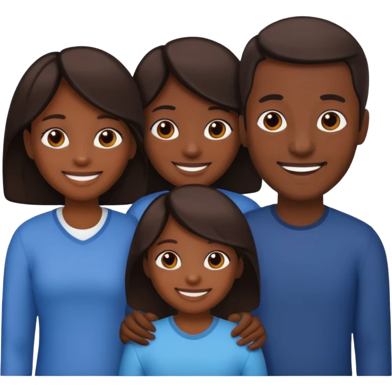 family dark sking emoji