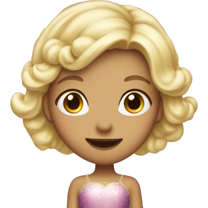 Sugarplum fairy with blonde hair emoji