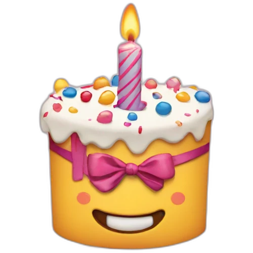 Birthday card emoji