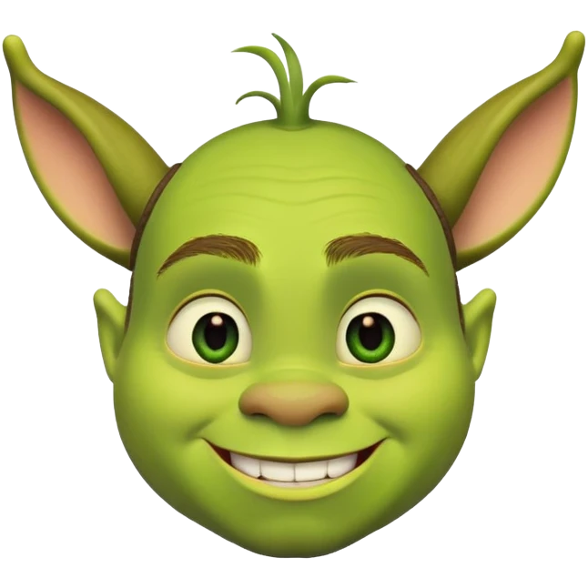 Shrek cute emoji