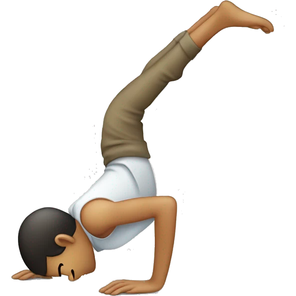 person crawling around fast on all fours emoji