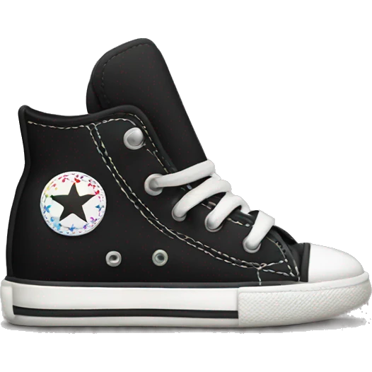 Black converse emoji