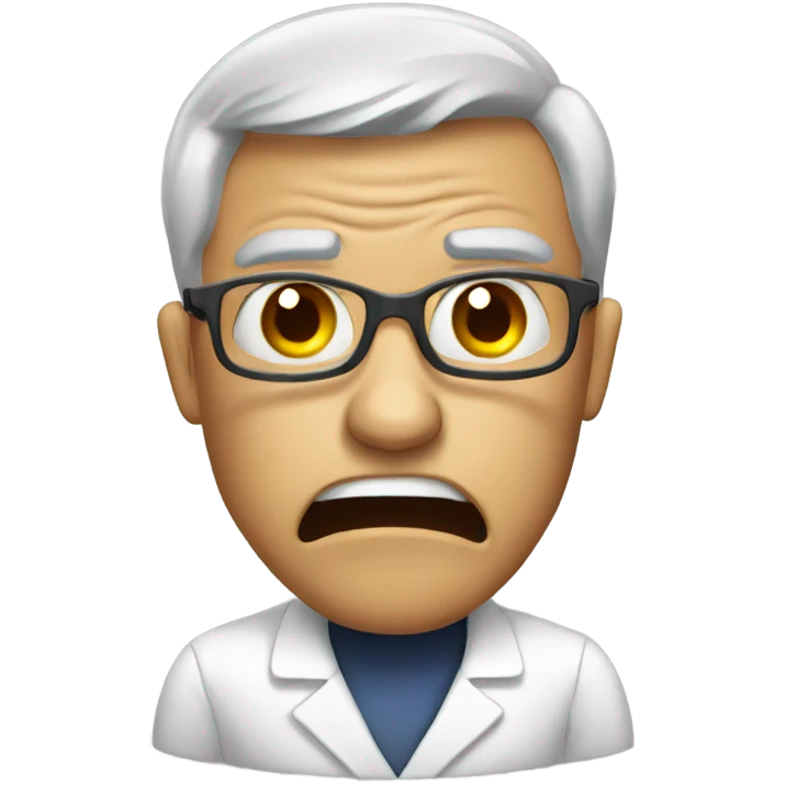 very angry teacher for chemistry  emoji