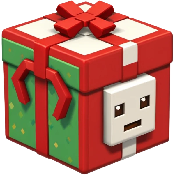 minecraft chistmas block emoji