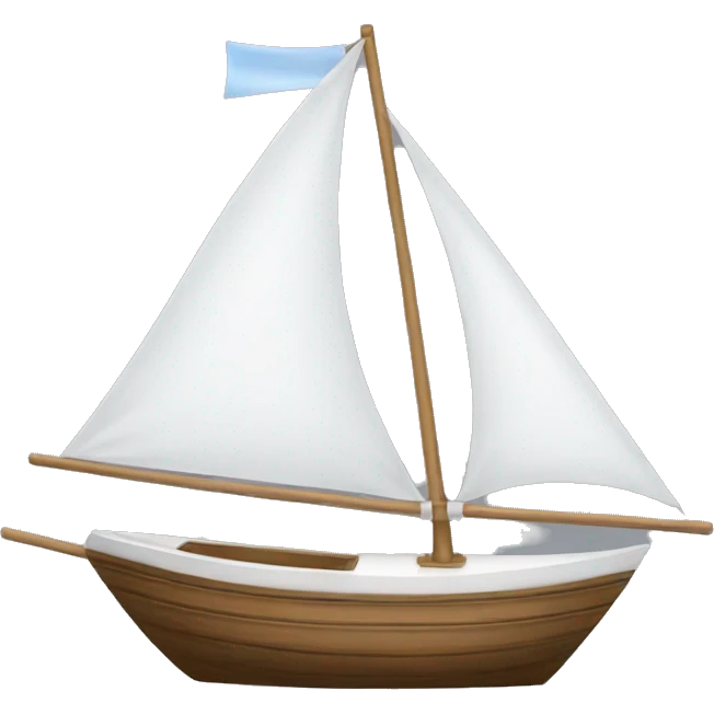 white Masculine sailboat emoji