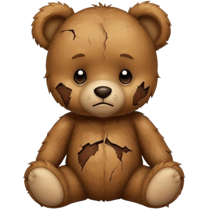 Baby teddy bear beat up emoji