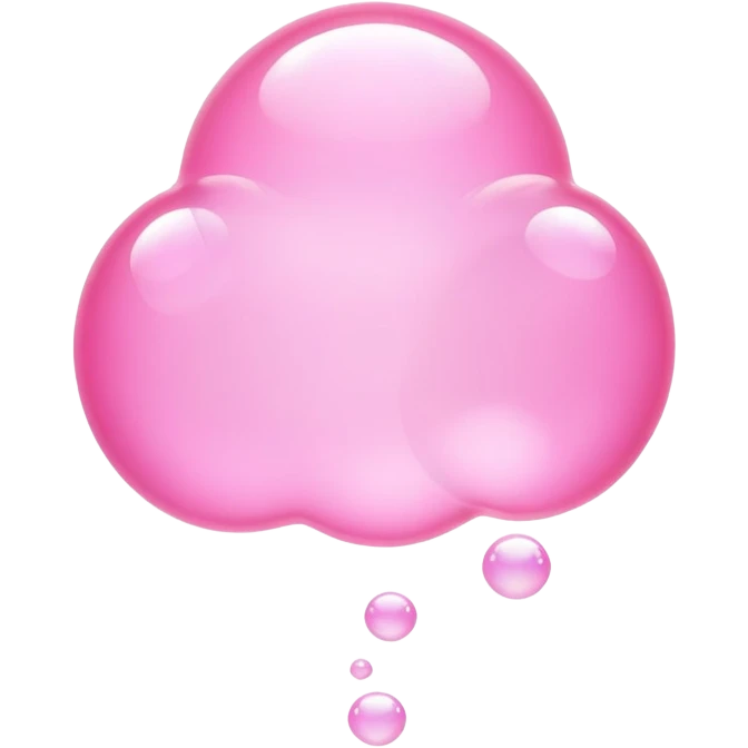Heart pink bubble  emoji