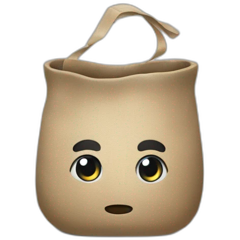 Ein Dieb mit schwarz-weißen Streifen und einem Sack hinter der Schulter emoji