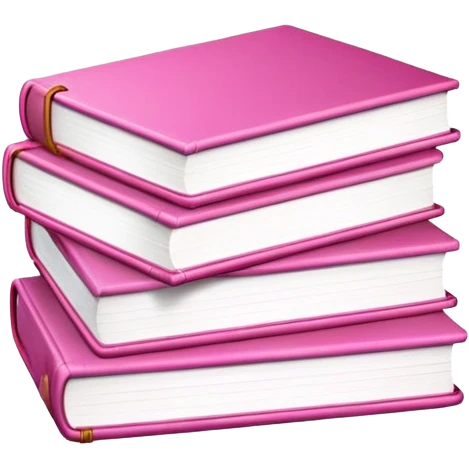 ￼ pink books emoji