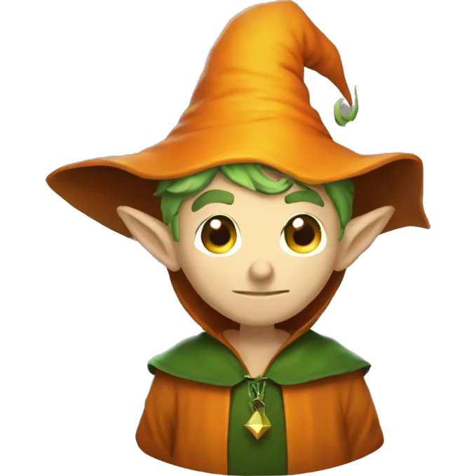 pumkin elf male wizard emoji
