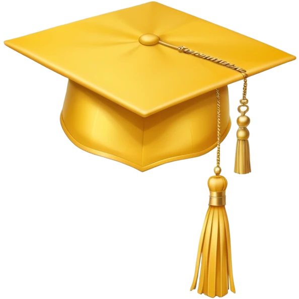 yellow graduation cap emoji