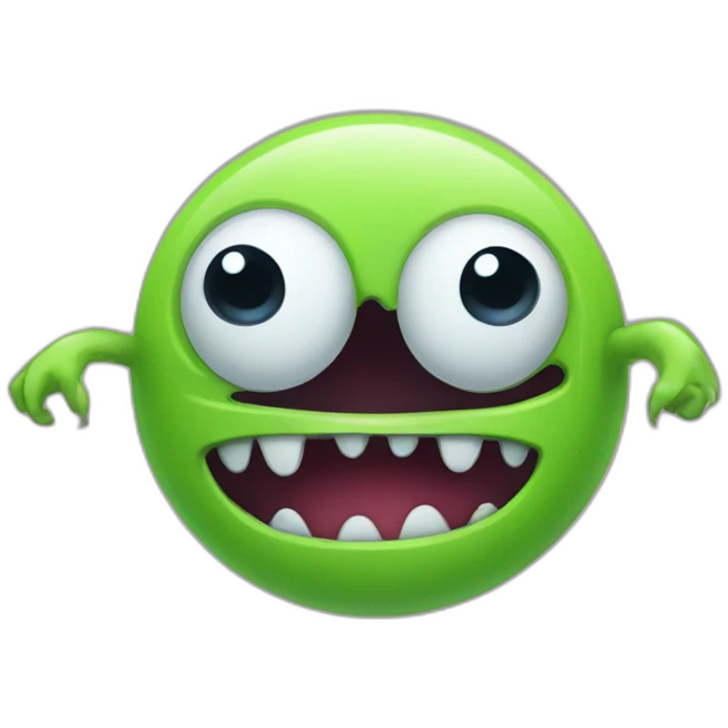 cute disk monster emoji
