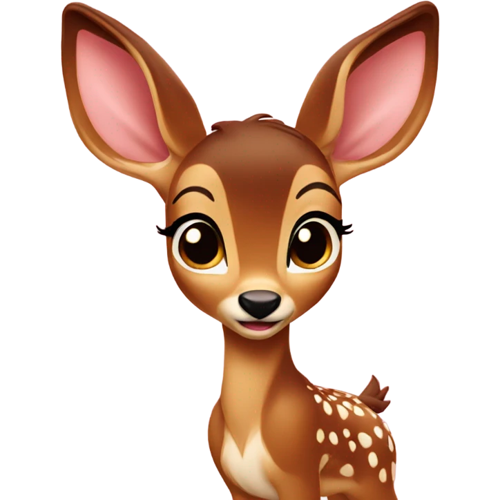 bambi with 🎀 emoji