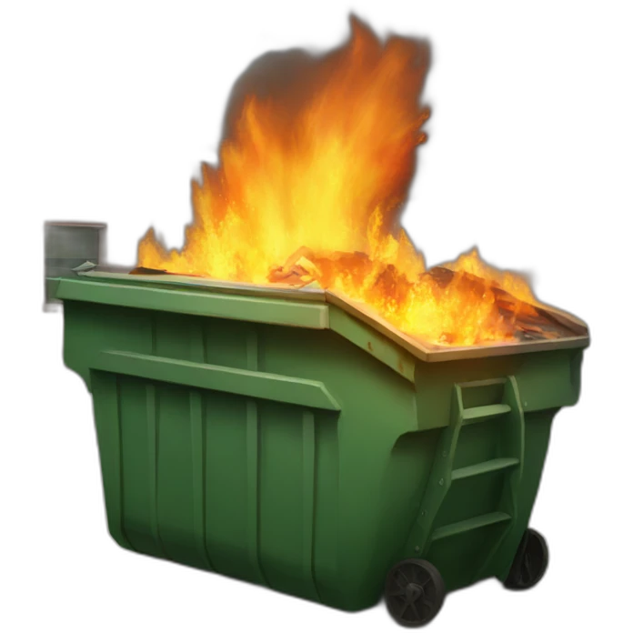 dumpster fire emoji
