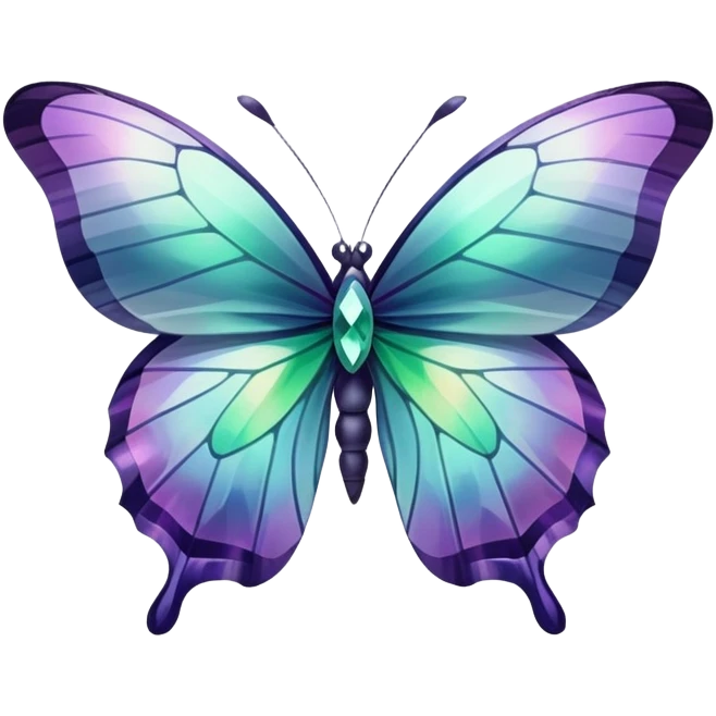 Fluorite butterfly emoji