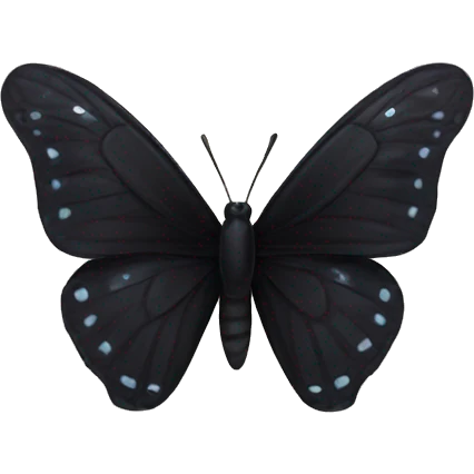 Black butterfly emoji