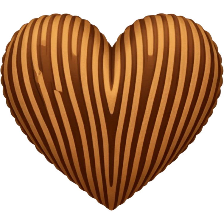 Corduroy texture heart emoji