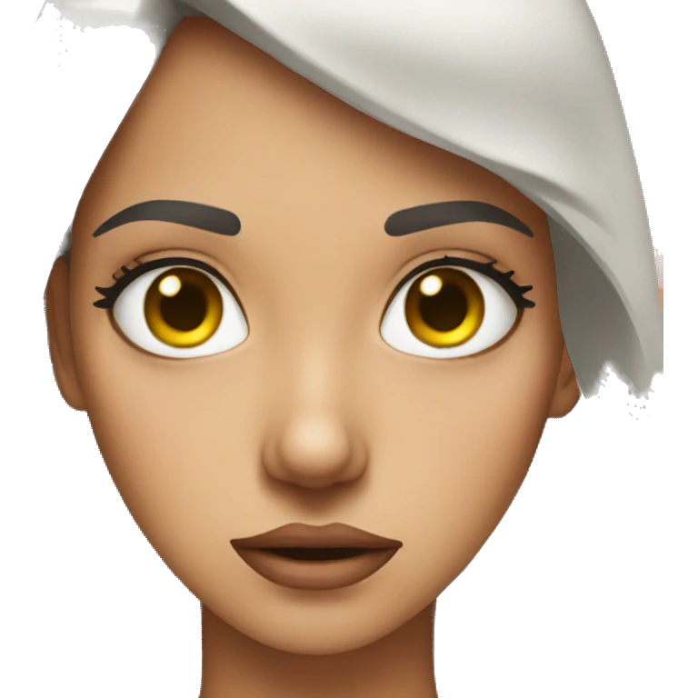 Gurl rolling her eye emoji