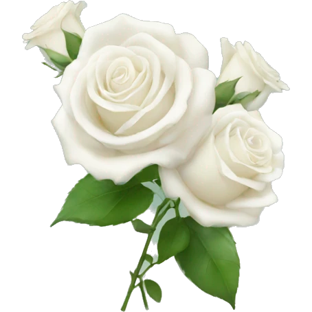 White roses bookeh  emoji