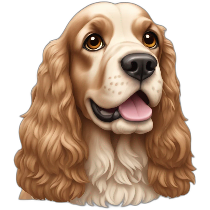Dog-english-cocker-spaniel-full-body emoji