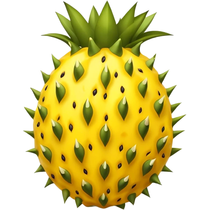 yellow pitahaya fruit cut  emoji