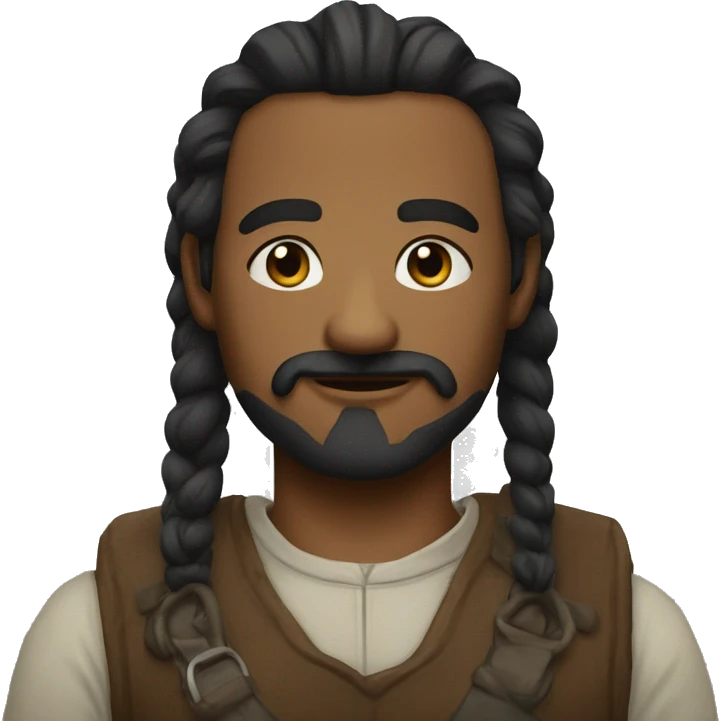 Chaplinbart man emoji