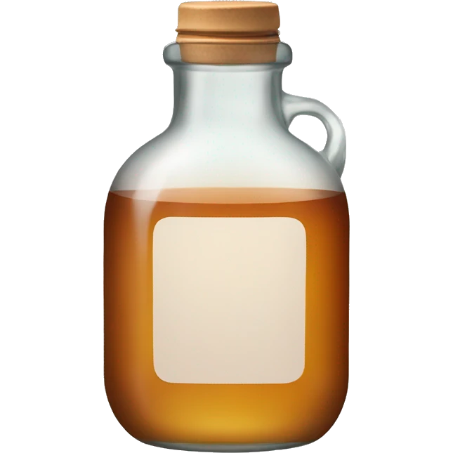 glass bottle with tea emoji